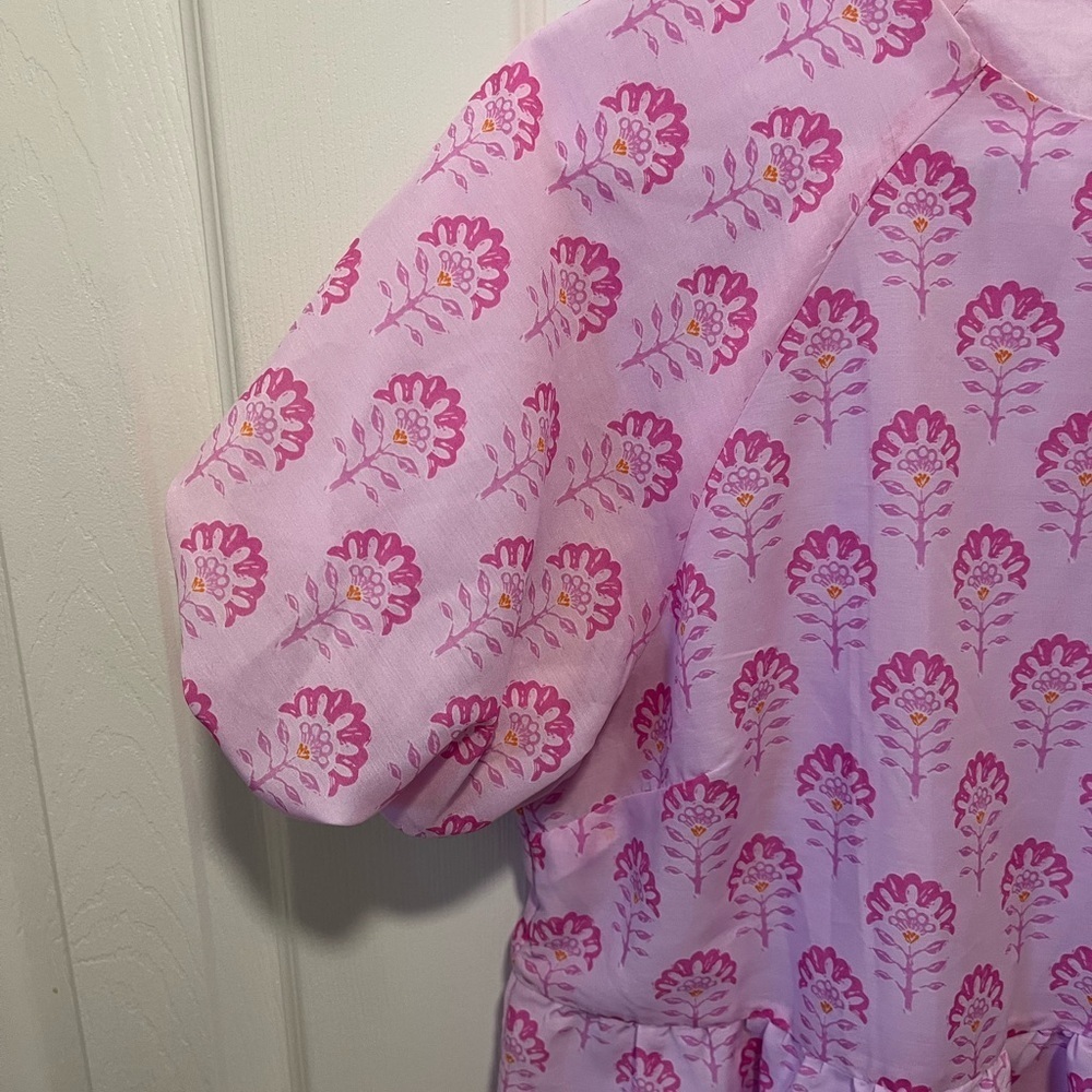 J Marie Floral Babydoll Top Size Medium - Picture 7 of 12